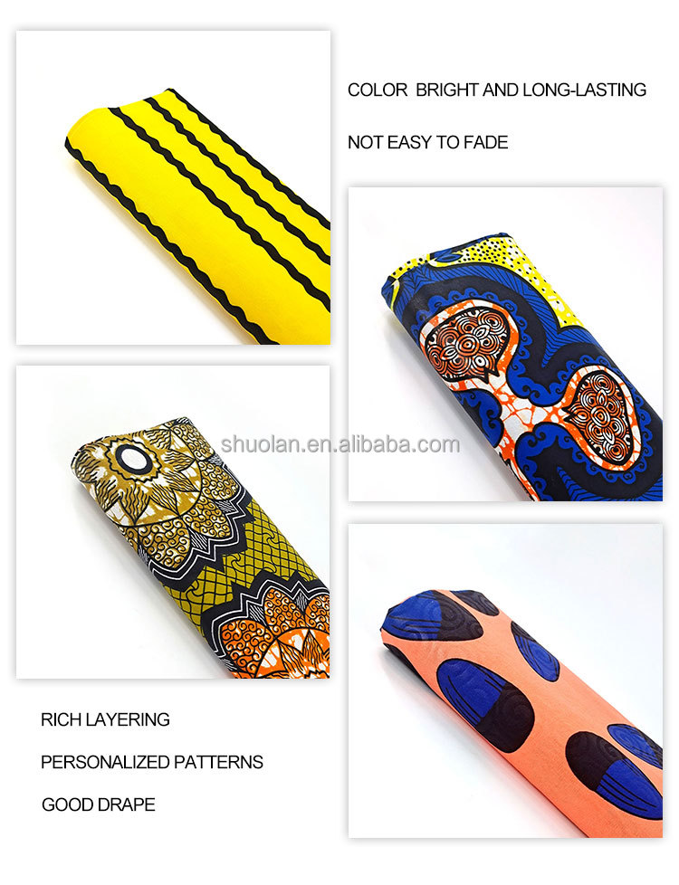 Wholesale High Quality Woven Super African Print Pattern Holland Wax Cotton Fabric Wholesale High Quality Woven Super African Print Pattern Holland Wax Cotton Fabric