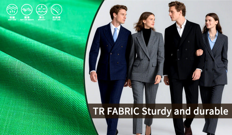 Fabrics and Textiles Wholesale TR Polyester Rayon Spandex Trousers Pants Man Suit Fabric for Clothing