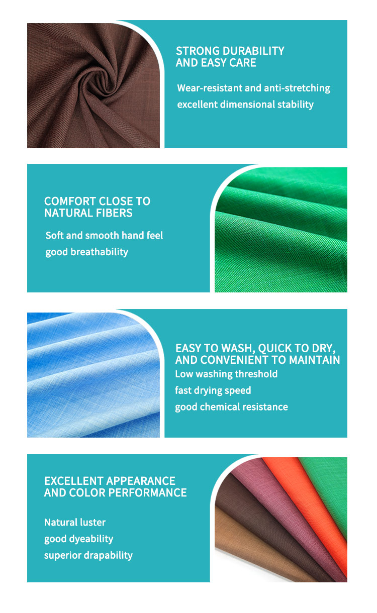 Fabrics and Textiles Wholesale TR Polyester Rayon Spandex Trousers Pants Man Suit Fabric for Clothing
