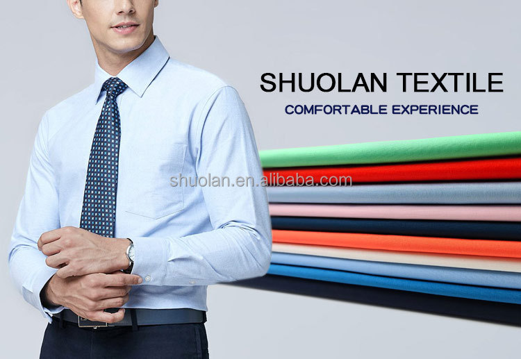 Factory Supply Custom TC Twill Suiting Woven Cotton Workwear Shirt Fabric