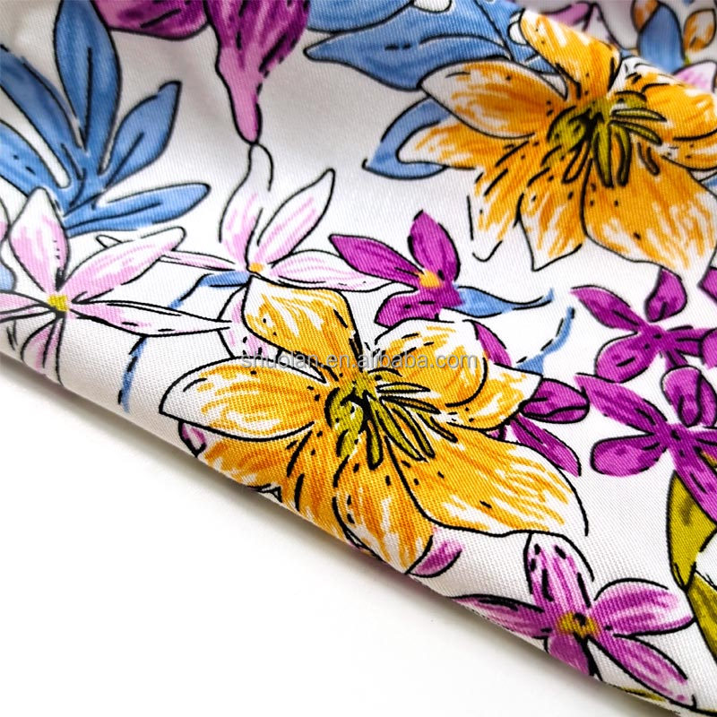 Cheap Price Dress Rayon Fabric Custom Digital Printed Floral Normal Print 100% Rayon Viscose Fabric