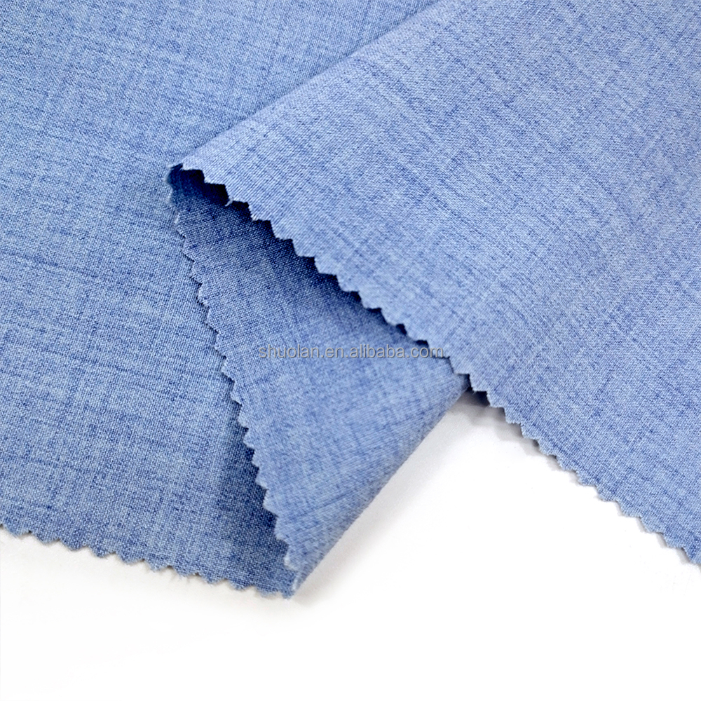 Factory Outlet High Quality Solid Texture Breathable Soft Men Women's Suit Uniforms TR Polyester Rayon Viscose Fabric