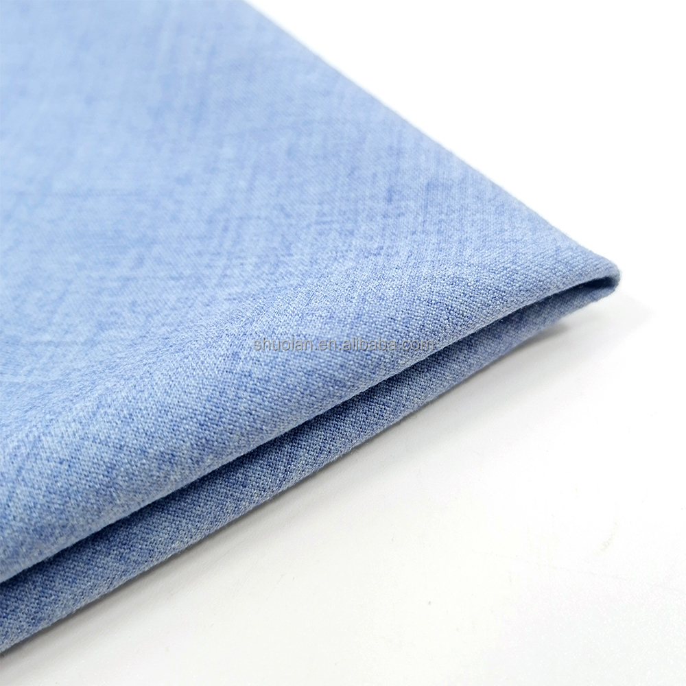 Factory Outlet High Quality Solid Texture Breathable Soft Men Women's Suit Uniforms TR Polyester Rayon Viscose Fabric