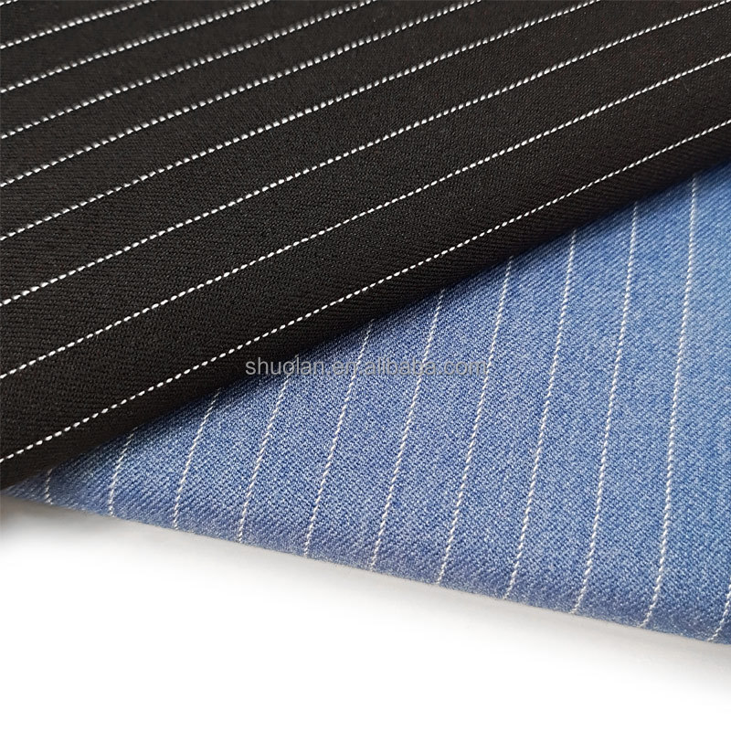 TR Polyester Viscose Woven Twill Fabric Garments Men Suit Suiting