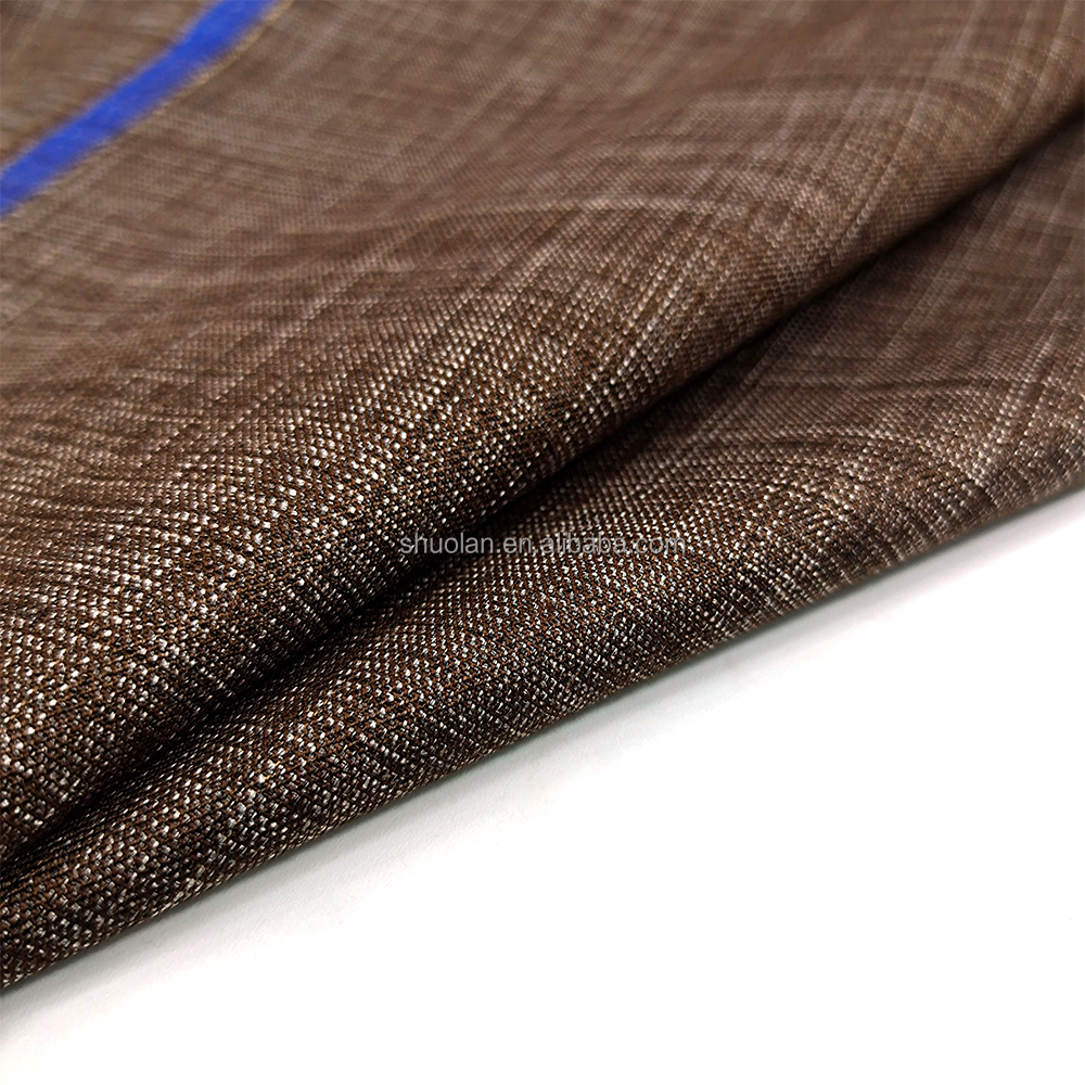 Wholesale English Selvage TR Suiting Fabric Competitive Price Viscose Polyester Satin for Boys Garments Twill Style