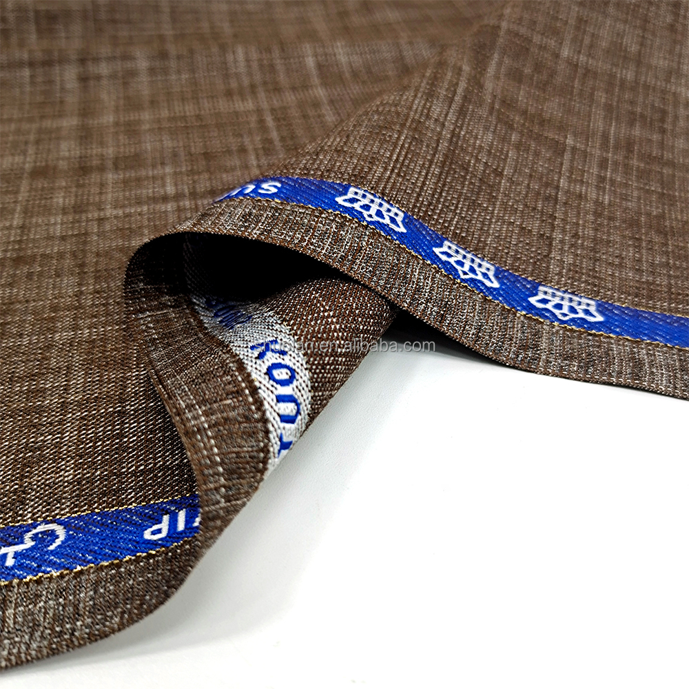 Wholesale English Selvage TR Suiting Fabric Competitive Price Viscose Polyester Satin for Boys Garments Twill Style