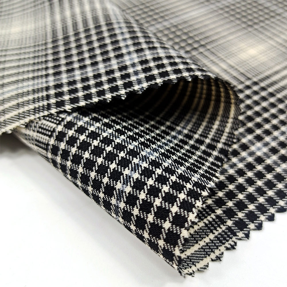 Hot Sale High Quality Double Sided Spandex Polyester Rayon TR Fabric Knit for Garment Skirt