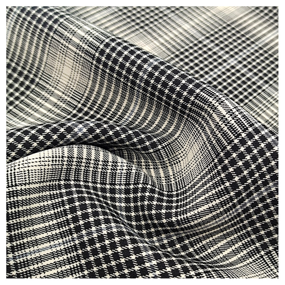 Hot Sale High Quality Double Sided Spandex Polyester Rayon TR Fabric Knit for Garment Skirt
