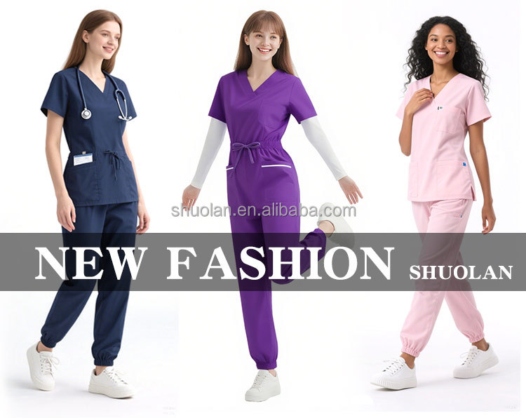 Hot Sale Woven Polyester Rayon Spandex Tr Material Breathable Stretch Medical Hospital Scrub Fabric for Boys Girls Uniforms
