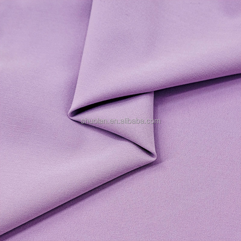 Polyester Viscose Spandex Fabric 2 4 Way Stretch Uniform Suiting Twill Fabric Medical Scrubs Fabric