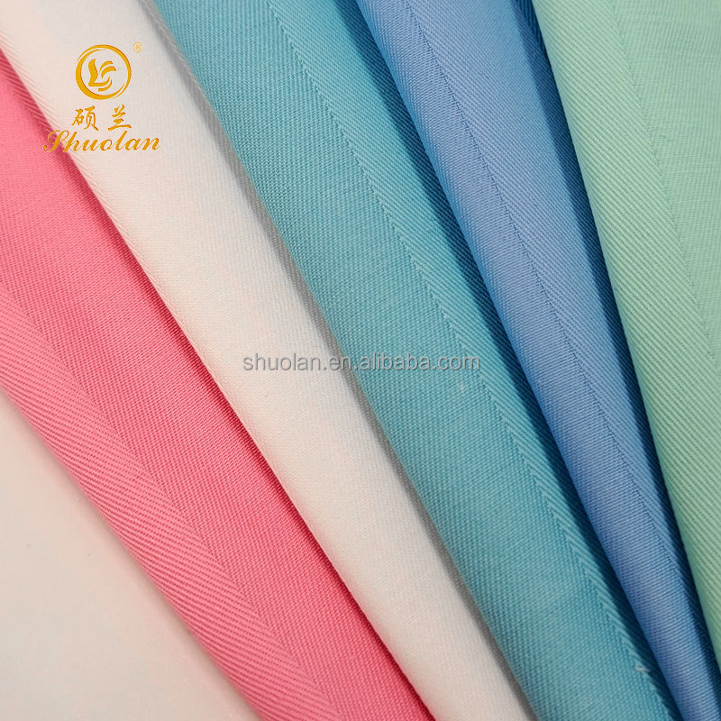 Rayon Spandex Fabric Medical Hospital Wholesale Soft Twill Dyed TR Thick Suiting Fabric for Men Fabric for Scrubs Uniform