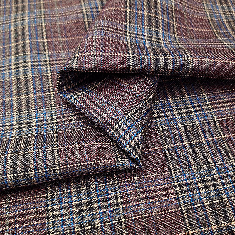 Wholesale Plain Dyed Viscose Polyester Fabric Men's Suiting Polyester Rayon TR Suiting Fabric