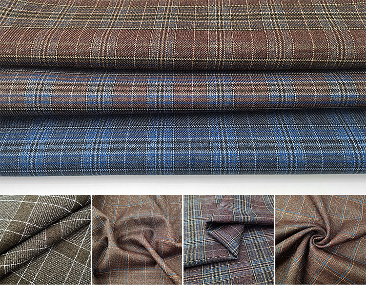 Men's TR Suit Fabric with English Selvedge Wholesale Materials for Uniforms