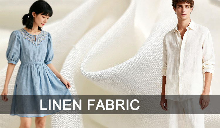 100% Linen Fabric Pure Smooth Comfortable Breathable Linen Fabric