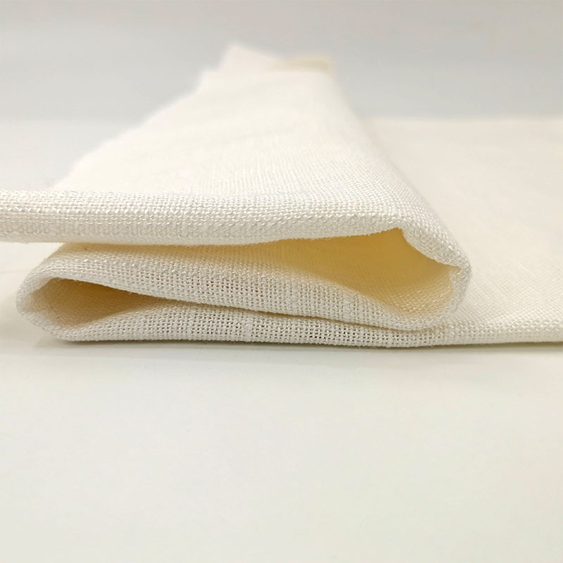 Plain Solid Color Breathable Pure Linen Flax Woven Organic Viscose Rayon Linen Fabric for Clothing