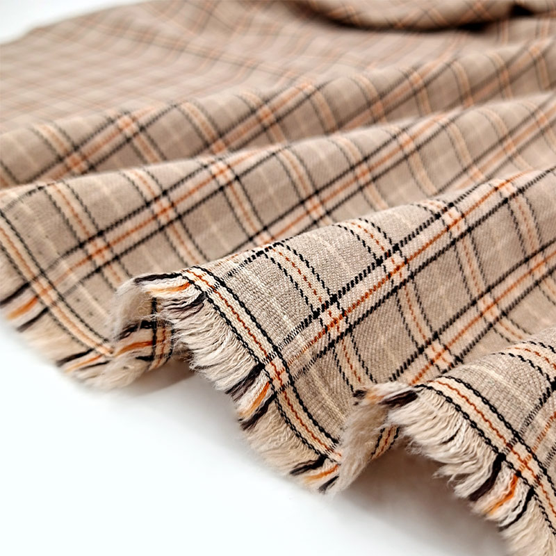 Spandex Polyester Viscose Fabric Embroideries Recycled Blended Woven Stretch Stripe Fabric