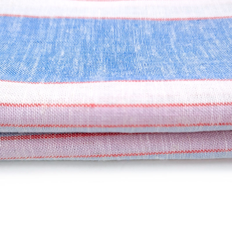 Blackout Fabric for Dresses Blouses Organic Eco-Friendly Dyed Patterns for Curtains Sofas 100%Linen Fabric