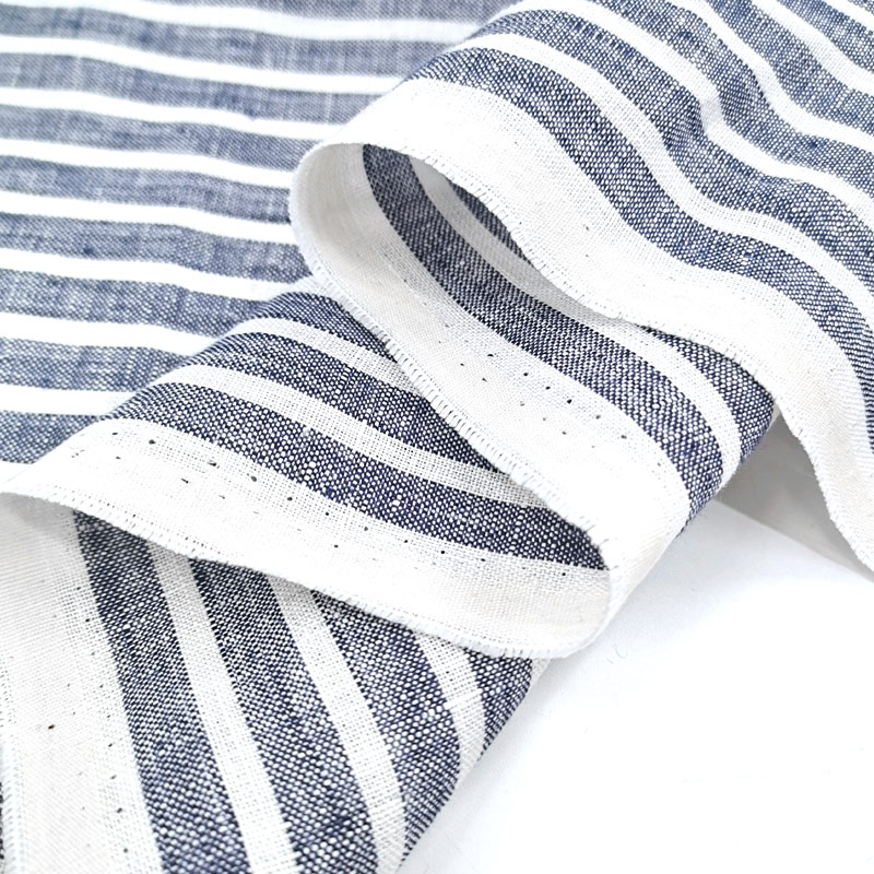 Wholesale Organic Woven Technics for Women's Sustainable Skirts Dresses Cotton Printed Linen Fabric