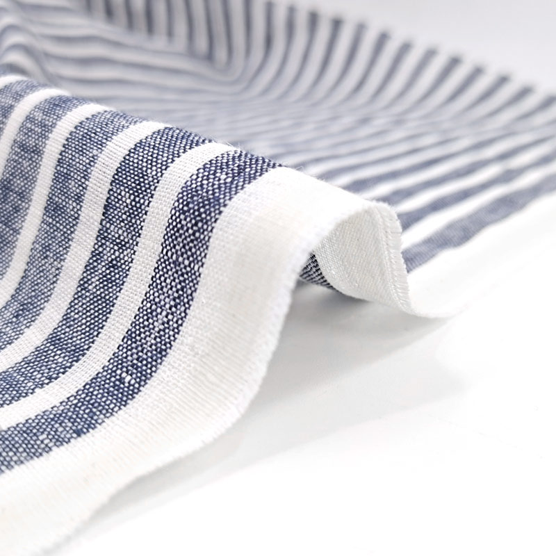 Wholesale Organic Woven Technics for Women's Sustainable Skirts Dresses Cotton Printed Linen Fabric