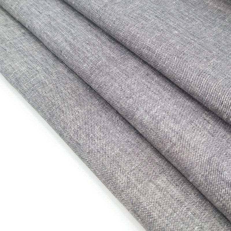 Wholesale Organic Woven Technics for Women's Sustainable Skirts Dresses Cotton Printed Linen Fabric