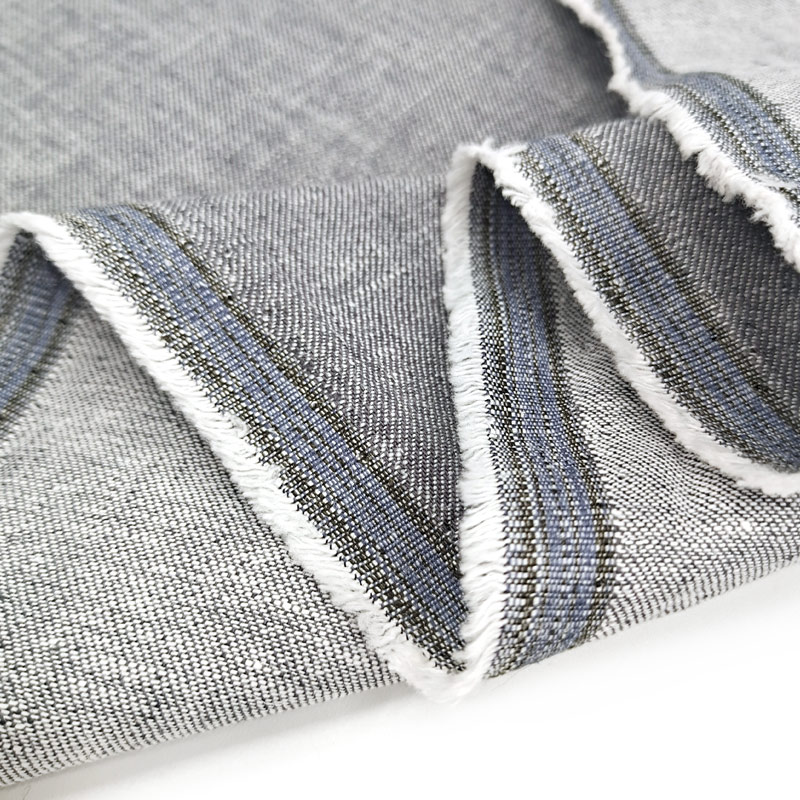 Wholesale Organic Woven Technics for Women's Sustainable Skirts Dresses Cotton Printed Linen Fabric