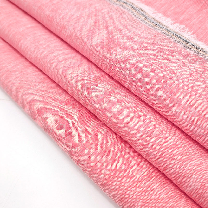 Linen Pure Natural Fabric Oeko-Tex Certificate Plain Dyed Solid Color for Clothes