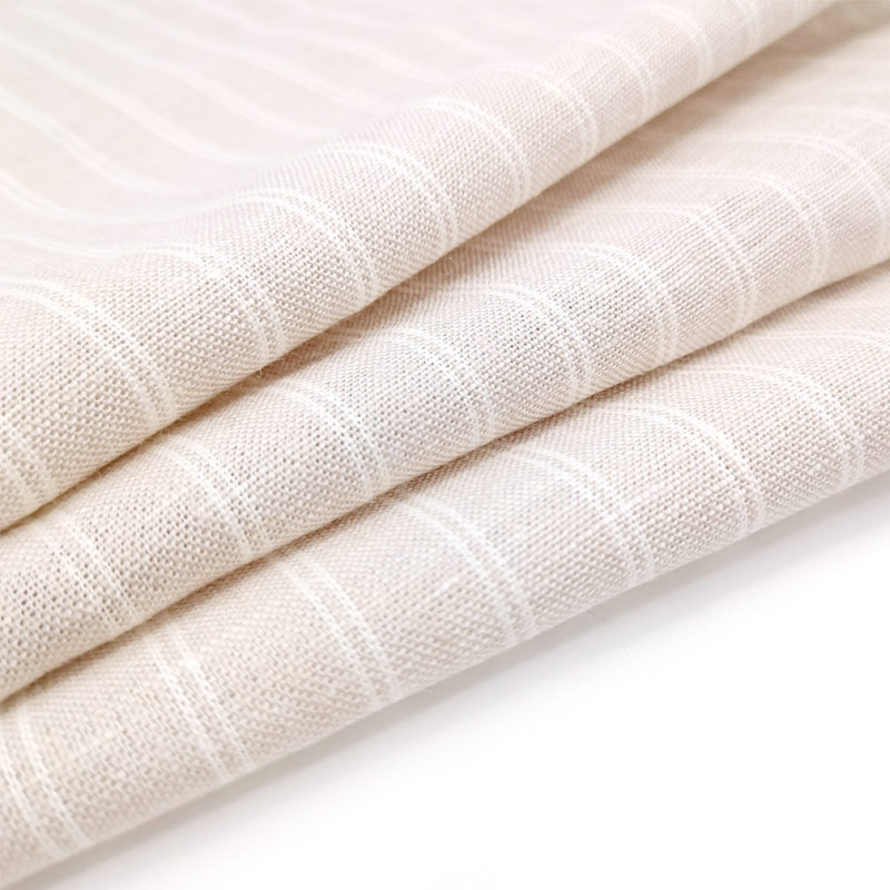 Natural Flax Linen Fabric Woven Solid for Clothing for Industry Dress Shirts and Girls' Clothes Home Textile Use