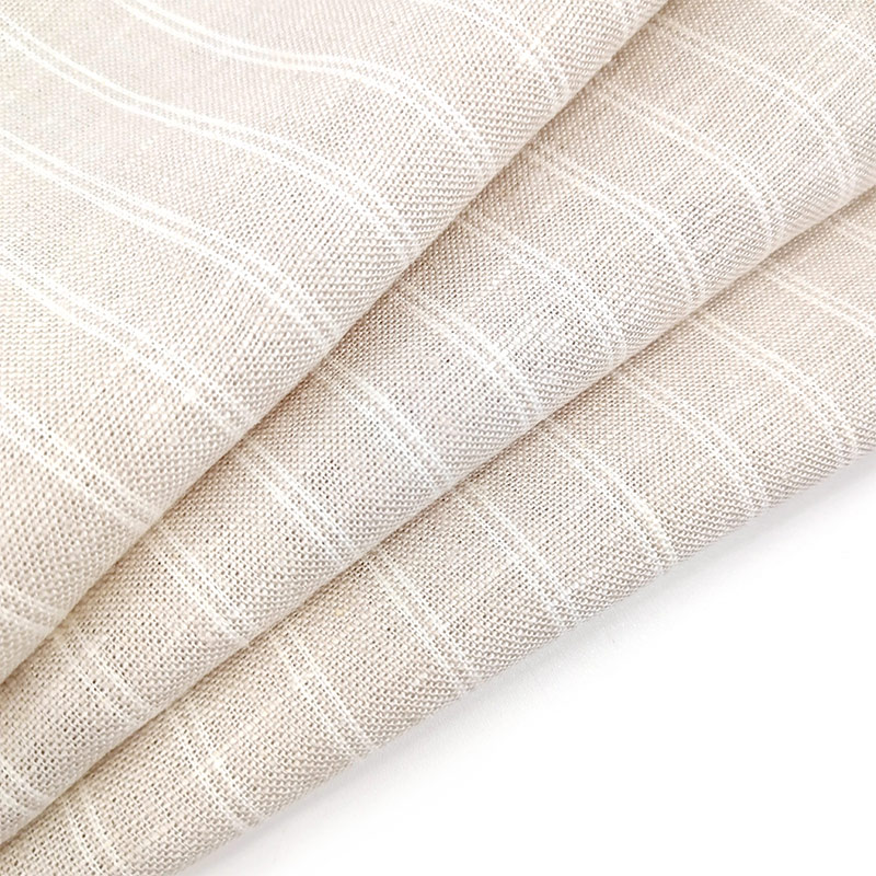 Natural Flax Linen Fabric Woven Solid for Clothing for Industry Dress Shirts and Girls' Clothes Home Textile Use