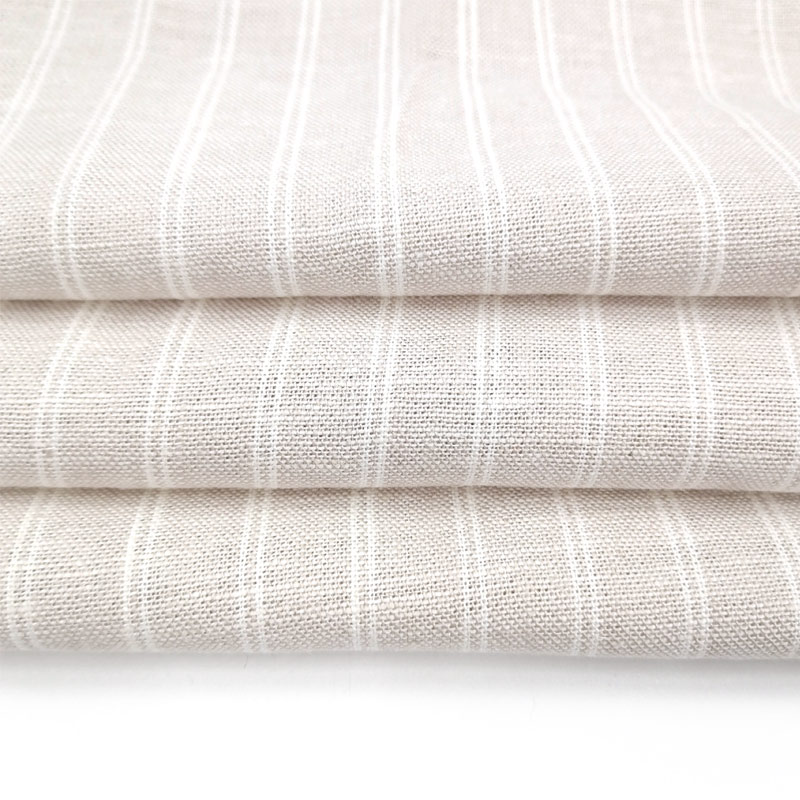 Natural Flax Linen Fabric Woven Solid for Clothing for Industry Dress Shirts and Girls' Clothes Home Textile Use