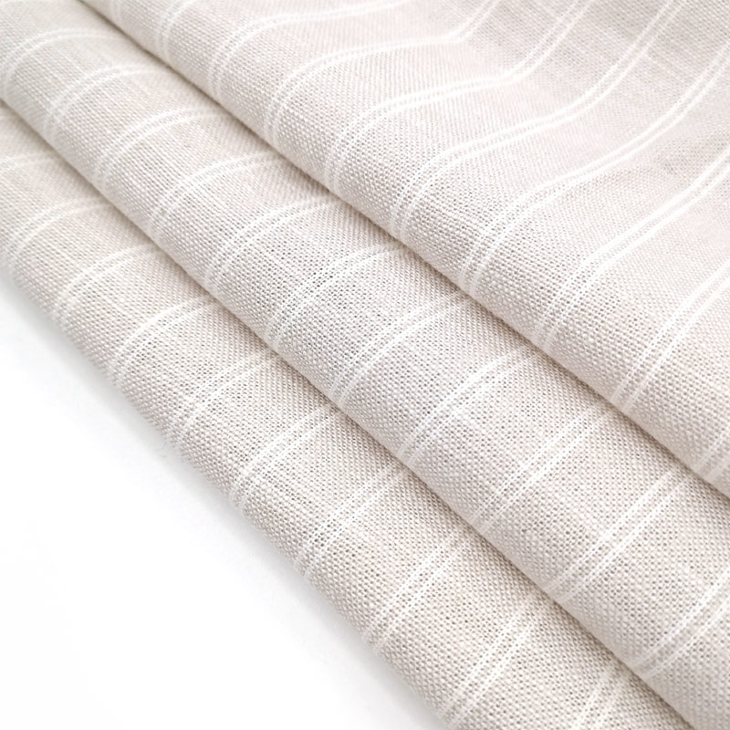 Natural Flax Linen Fabric Woven Solid for Clothing for Industry Dress Shirts and Girls' Clothes Home Textile Use