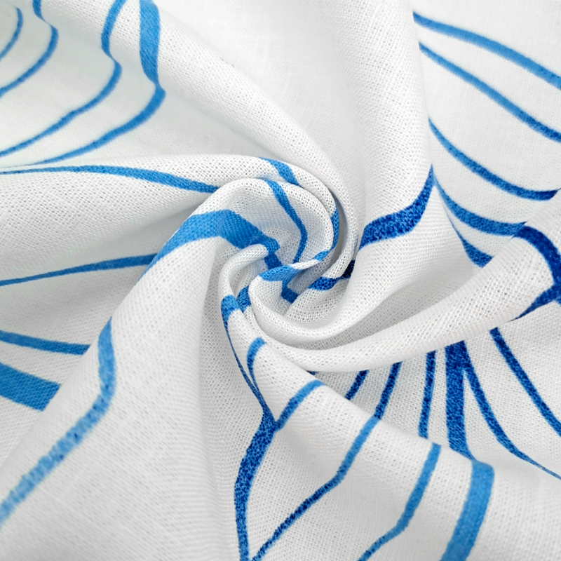 Yarn Dyed Fabric With Lightweight Soft Handfeeling Breathable Linen Viscose Fabrics