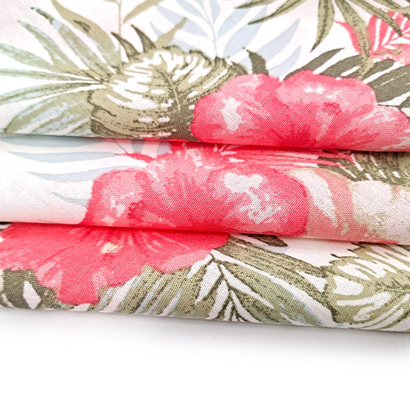 Good Price Soft Linen Cotton Striped Linen Dress Material Clothing Printed Linen Cotton Fabric