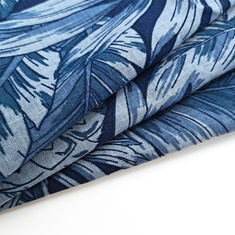 New Product Wear-resistant and Durable Natural Texture Linen Dress Material Clothing Printed Linen Cotton Fabric