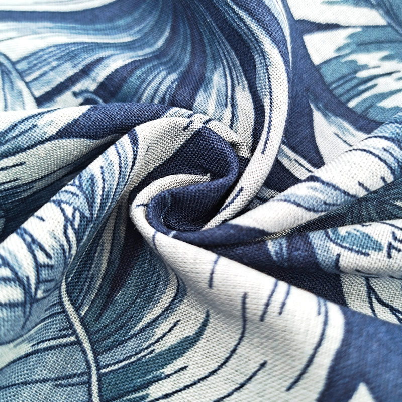 New Product Wear-resistant and Durable Natural Texture Linen Dress Material Clothing Printed Linen Cotton Fabric