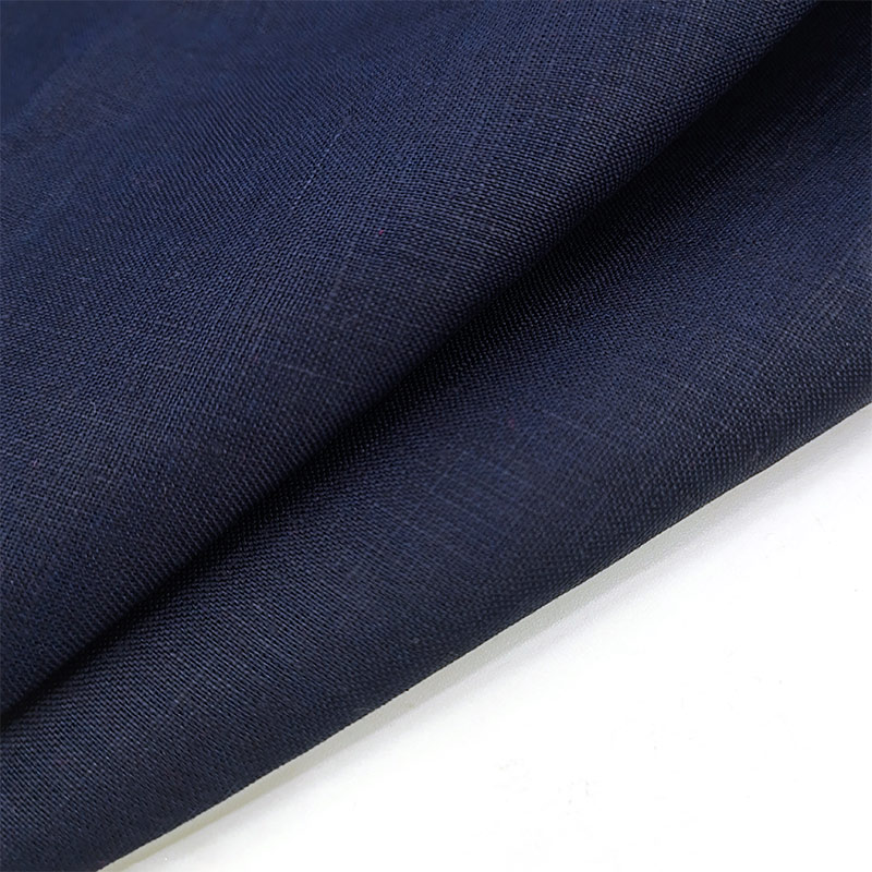 Natural European 100% Flax Linen Fabric Woven Plain Dyed Linen Material for Shirt Dress Garment