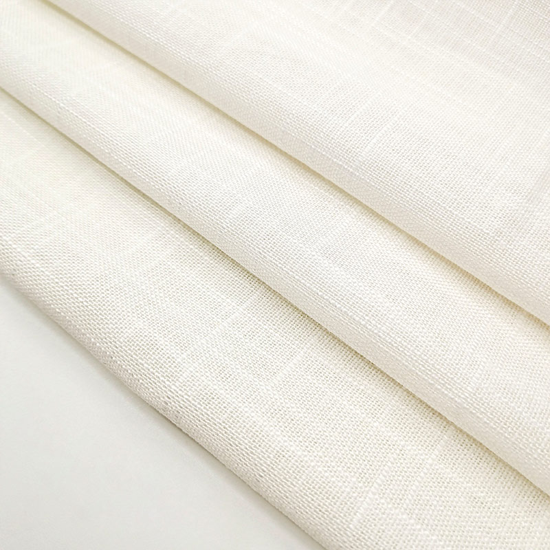 Linen Viscose Plain Woven Fabric Solid Color Lightweight Soft Breathable Blended Fabric for Casualwear Summer Garment Linen Viscose Plain Woven Fabric Solid Color Lightweight Soft Breathable Blended Fabric for Casualwear Summer Garment