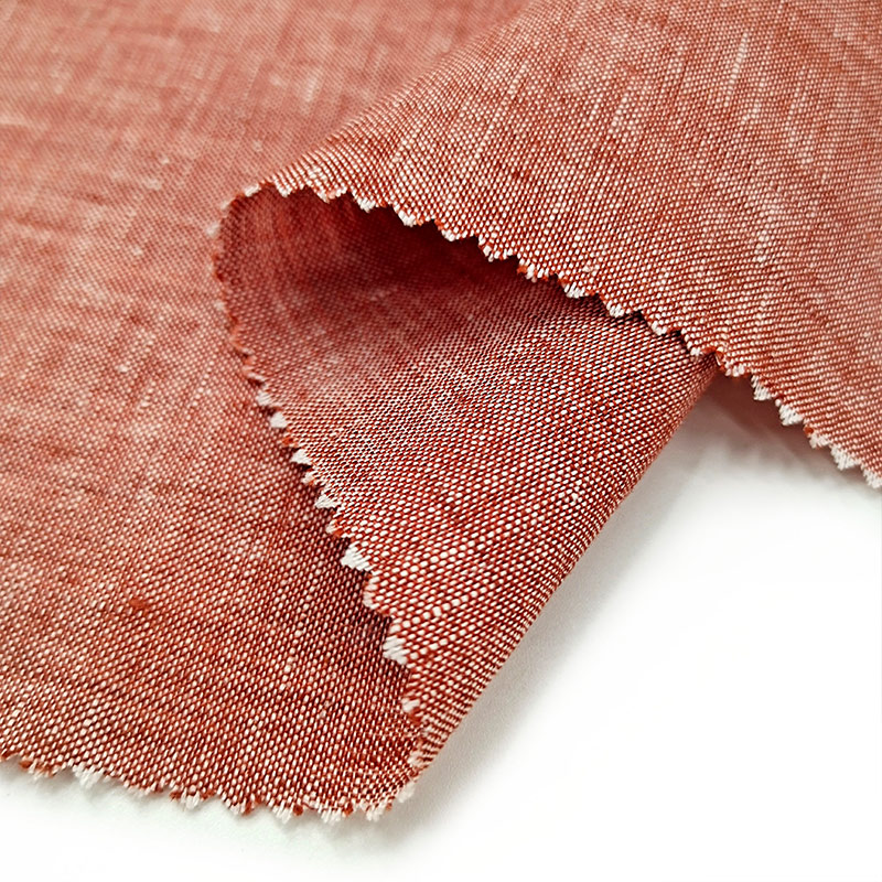Wholesale Factory High Quality Plain Natural 100% Organic Linen Fabric for Clothing 100% Linen