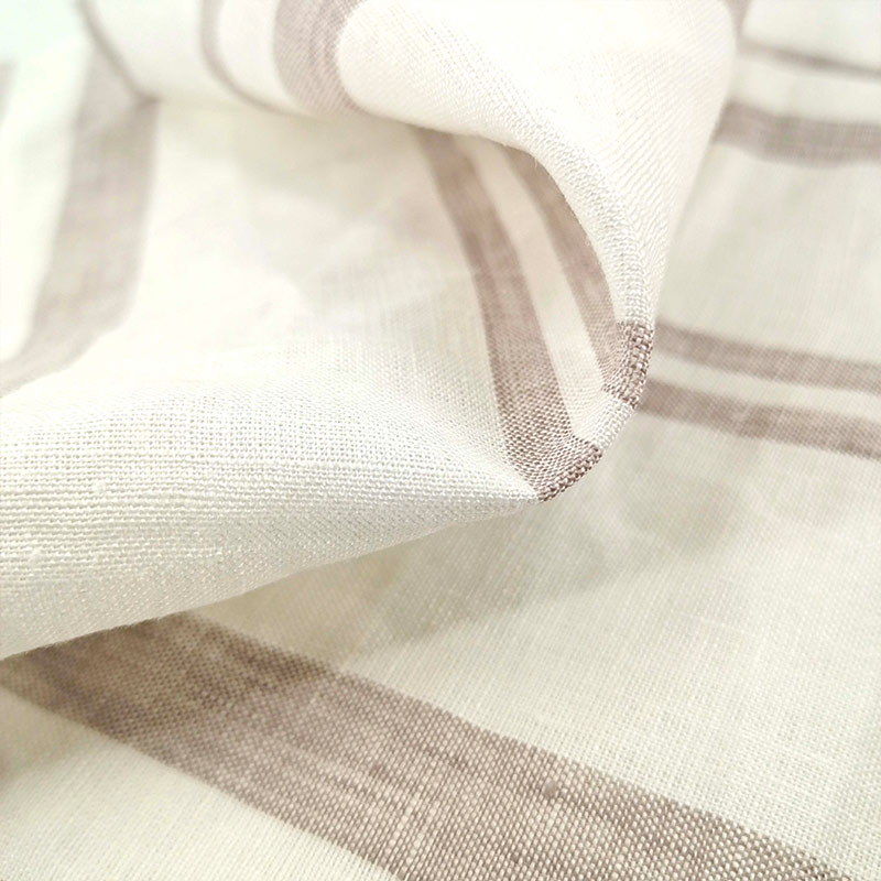 Sustainable 100% Linen Woven Fabric Solid Color Breathable Smooth for Shirt Making