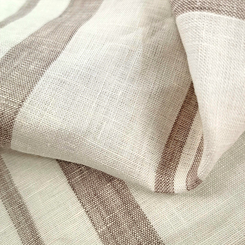 Sustainable 100% Linen Woven Fabric Solid Color Breathable Smooth for Shirt Making
