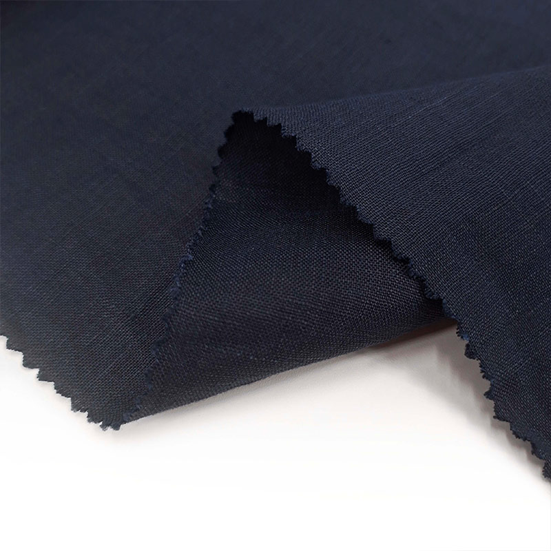 Wholesale Sand Washed Pure Linen Eco-friendly Woven 100% Linen Plain Dyed Fabric