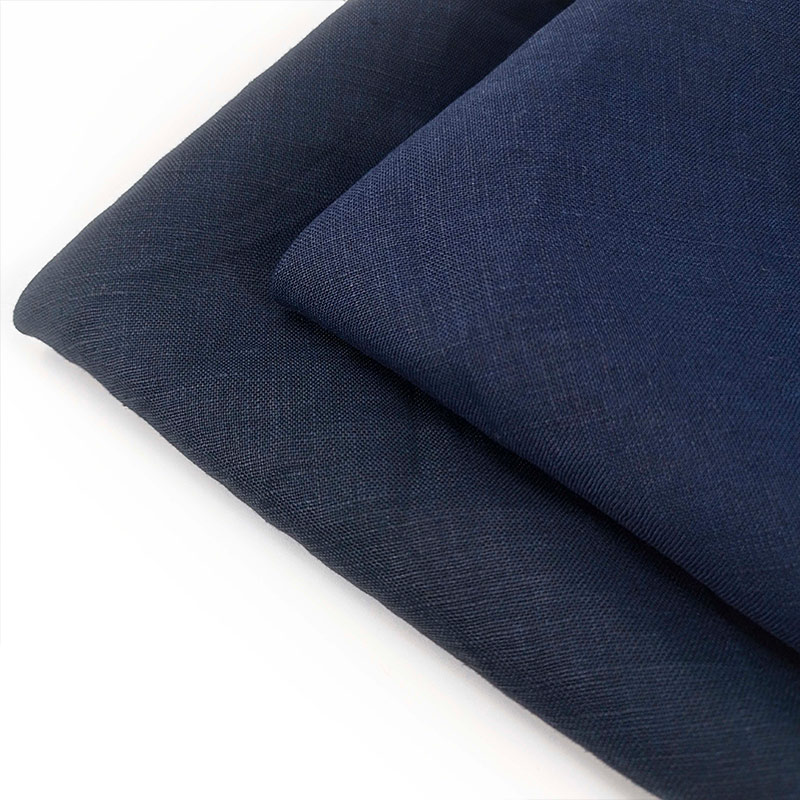 Wholesale Sand Washed Pure Linen Eco-friendly Woven 100% Linen Plain Dyed Fabric