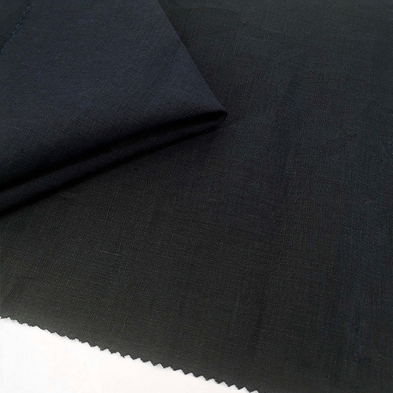 Wholesale Sand Washed Pure Linen Eco-friendly Woven 100% Linen Plain Dyed Fabric