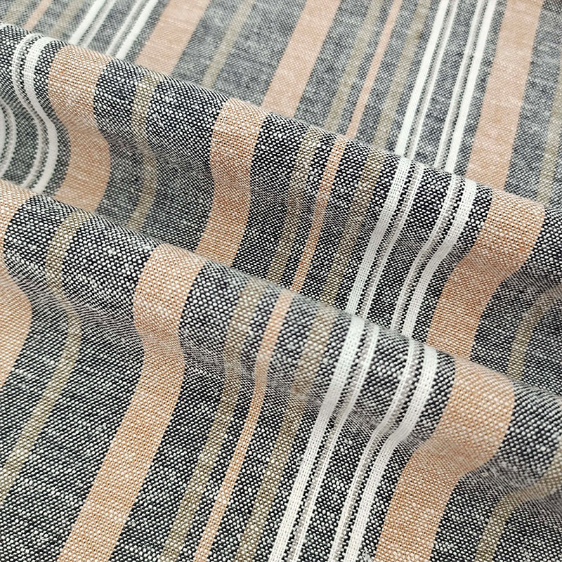 High Grade Soft Woven Dress Fabric Slub Linen Viscose Blend Fabric