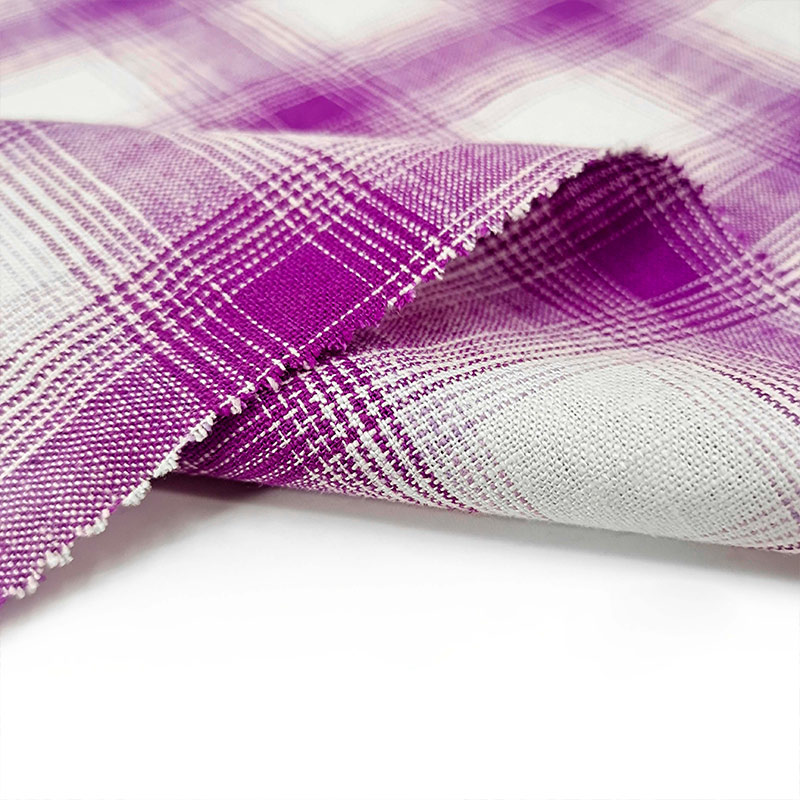 Linen Rayon Linen Blend Yarn Dyed Stripe Natural Fabric