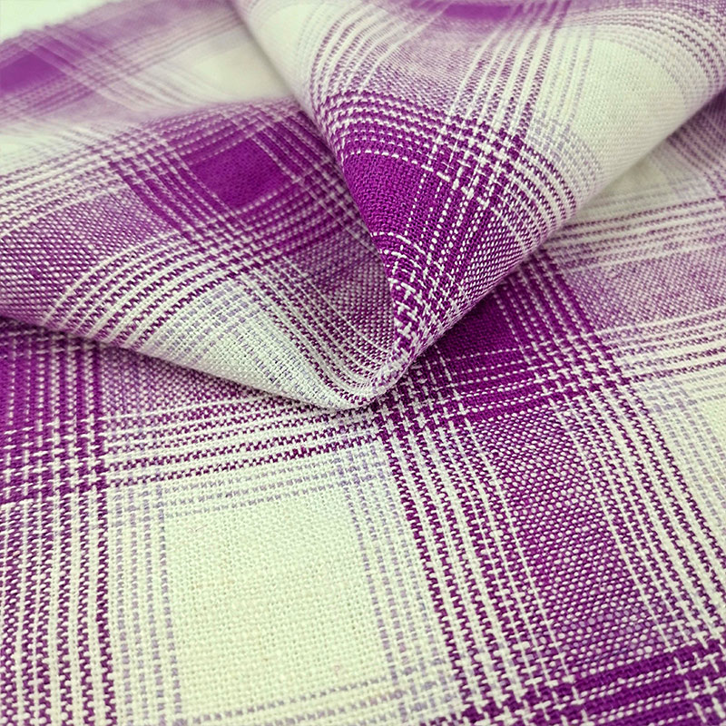 Linen Rayon Linen Blend Yarn Dyed Stripe Natural Fabric