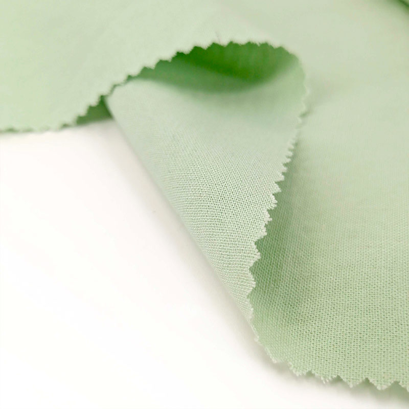 Textile Fabric Supplier Smooth Dyed Shirt Dress Casual Linen Rayon Fabric for Spring and Summer