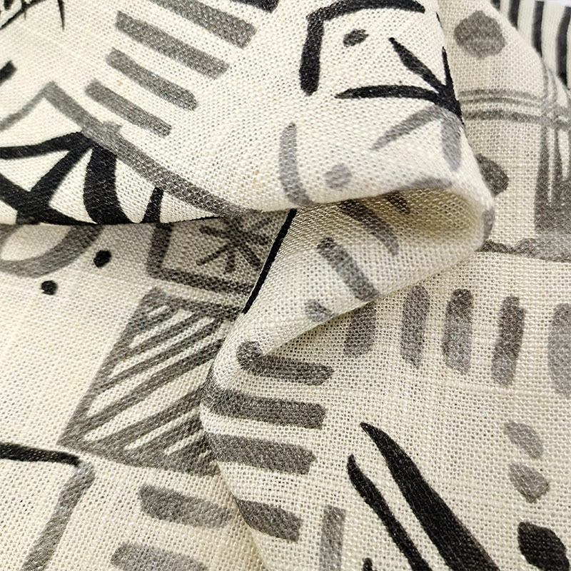 Viscose Linen Slubbed Pattern Linen Viscose Fabrics Solid Plain Dyed Linen Fabrics for Clothing