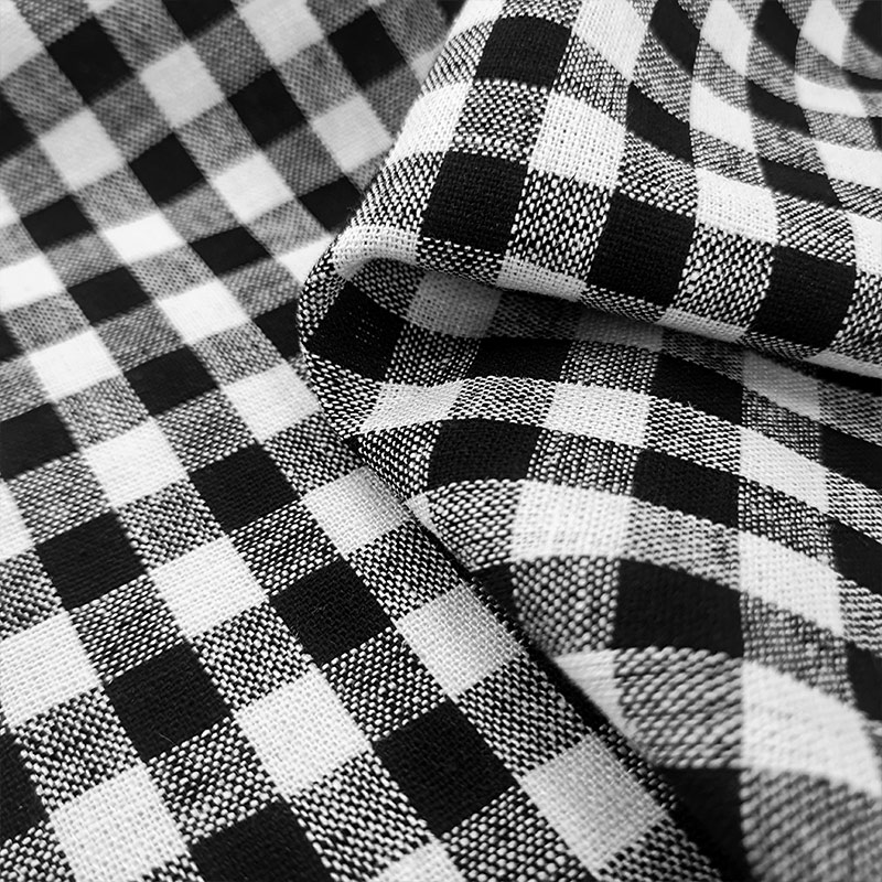 Hot Sale Linen Viscose Blend Soft Custom Print Fabric for Blouse Rayon Linen in Roll