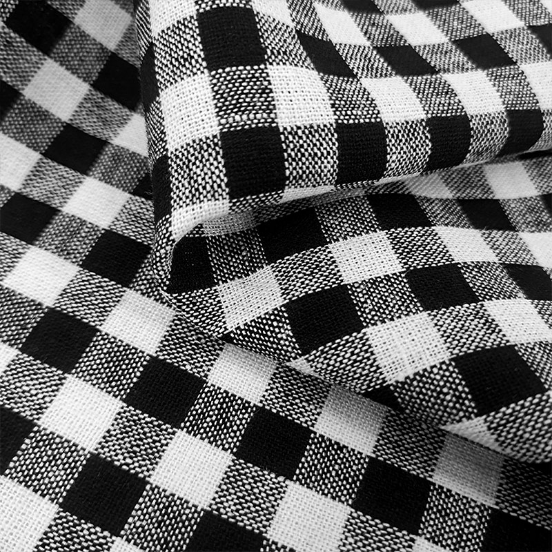 Hot Sale Linen Viscose Blend Soft Custom Print Fabric for Blouse Rayon Linen in Roll