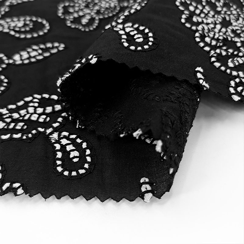 High Quality Lightweight Cotton Embroidered Fabric Woven for Home Textiles Wedding Apparel